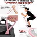 Resistance Bands with HandlesFigure 8 Exercise Bands for Women&Men,15LB25LB,35LB Silicone Pull Rope for Working Out,Arm,Yoga Gym Fitness,Shoulder Training Elastic Rope