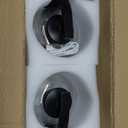 Battery Operated Wall Sconce Set of Two, Wireless, Rechargeable Wireless Wall Lights with Dimmable Bulb and Clear Wine Glass, Remote Modern Vanity Lighting for Bedroom Living Room Hallway (2PCS, Black)