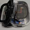 TRAVELISIMO Electric Lunch Box for Adults 100W Heated Lunch Box For Men 1.5L Stainless Steel Portable Food Warmer, 12/24/110V Electric Food Warmers for Travel & Work Loncheras Para Hombres de Trabajo