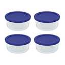 Pyrex Glass Storage Jar 4 Pack