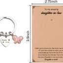Mother in Law Keychain Butterfly Gifts Christmas for Bonus Mom Mother of The Groom Bride Gifts Thank You Birthday Presents Stocking Stuffers Valentines Mothers Day Gift for Bonus Mom in Law