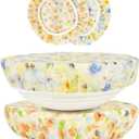 Reusable Bowl Covers for Bread Proofing2 Large- Cotton Beeswax Bowl Covers Reusable with Elastic Rim, Sourdough Bowl Cover for Food Storage and Food Preservation (10INCH)