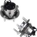 KUSATEC 513214 2PCS Front Wheel Bearing and Hub Assembly Fit For Chevy Malibu 04-12, Cobalt/HHR 08-10, Pontiac G6 05-10, Saturn Aura 07-09, 5-Lug w/ABS Set of 2