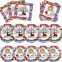 Hispanic Heritage Month Decorations - 60Pc Spanish Classroom Set - Includes White Hispanic Decorations & Latino Heritage Month Napkins
