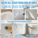 Tub Repair Kit White, Tub Chip and Bathtub Repair Kit for Enamel, Fiberglass, Acrylic, Porcelain, Patch and Repairs Chips, Crack, Scratches, Rust, Holes on Tubs, Toilet, Sink, Shower, Tray in Bathroom