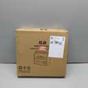 G.a HOMEFAVOR Bread Box: Large 2-Tier Bamboo Roll Top Bread Storage Container for Kitchen Counter, Bread Holder Food Bin for Countertop, Self-Assembly, Black