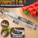 2-in-1 Watermelon Cutter Slicer Tool, Watermelon Fork, 304 Steel