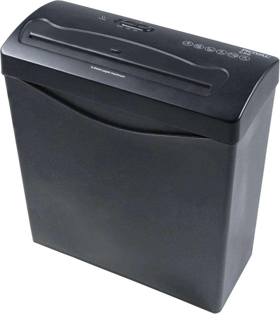 Royal CX6 Cross-Cut Shredder - Black (29183G-BK) (No Size)