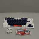 Guffercty kred 75% Percent Blue Wired Keyboard Gasket Mount, Hot-swappable RGB Mechanical Gaming Keyboard Programmable with Knob for Mac/Win (82 Blue Earth)