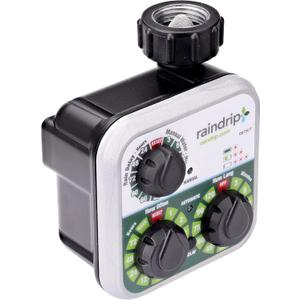 Raindrip R675CT Analog 3-Dial Water, Sprinkler Timer with Rain Delay for Drip Irrigation, Garden, Self-Watering