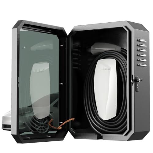Amazon.com: YONZEE Wall Charger Station Box for Tesla Model Y Juniper 3 S X, Electric Vehicle Car Charging Cover Protector Case for Most EV : Automotive