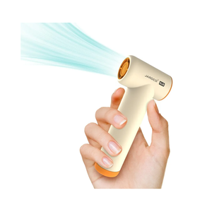 Handheld Portable Turbo Fan, 85000RPM Super High-speed Fan with 4-speed, 4000mAh, USB-C Rechargeable Personal Battery Operated, Mini Small Pocket Design for Travel/Outdoor/Vacation/Concert/Gift, Beige