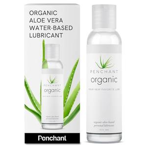 Penchant Organic Aloe Vera Lube - Personal Lubricafication for Women and Men, Water Resistant Sex Lube, Natural Moisturizing Lubricant Gel for Couples, Made Without Paraben and Glycerin 8oz