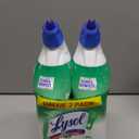 Lysol Toilet Bowl Cleaner Gel, For Cleaning and Disinfecting, Stain Removal, Forest Rain Scent, 24oz (Pack of 2)