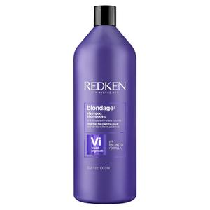 Redken Blondage Color Depositing Purple Shampoo For Blonde, Bleached or Highlighted Hair - Neutralizes Brassy Tones With Salicylic Acid, 33.8 Fl Oz