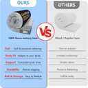 CYMULA Memory Foam Camping Mattress Pad,3inch Sleeping Pad for Camping,Non-Slip Bottom Floor Cot Car Mattress Bed with Retaining Portable Roll up Mattress Pad Mat for Travel Truck Guest Bed Tent