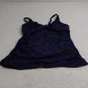 Fanuerg Tankini Top Only Twist Front Bathing Suit Tops for Women Tummy Control Tank Tops V Neck Swimsuit Top No Bottom (XX-Large)