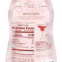 WITHOUT Ready To Drink Strawberry Margarita Mocktail, Zero Proof, Non-Alcoholic, Mixer, Celebration, Party, Frozen or Chilled