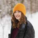 ZOORON 1&2 Unisex Thick Knitted Beanie for Men Women Cuffed Plain Hat Winter Slouchy Ski Beanies