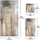 Taupe Grey Bath Towels Set,3 Piece Brown Beige Ombre Towels Set(1 Bath Towel 1 Hand Towel 1 Washcloth),Absorbent Soft Decorative Abstract Bathroom Towels for Shower,Fingertip,Hair,Face, Large