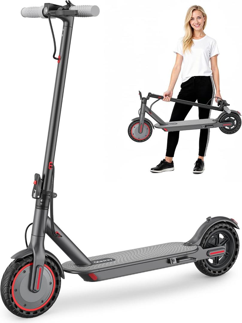 Qlaway 10/8.5" E Scooter for Adults 19 MPH Sport Escooter 350W Motor, Electric Scooter 15-22 Miles Range, Bearing 265 LBS/APP Control