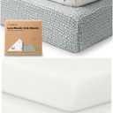 KeaBabies 2-Pack Muslin Crib Sheets for Boys, Girls and 2-Pack Crib Sheets - 100% Cotton Fitted Baby Mattress Cover, Soft and Breathable Toddler Bedding Set, 52x28