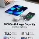 TONEOF 10000mAh Portable Charger Mini Power Bank,Pocket Powerbank PD 22.5W Fast Charging with 2 Cables, Cell Phone Portable Power Banks Battery Compatible with iPhone 17/16/15/14 Pro MAX