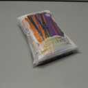 2 x 4 Pack 39Ft Halloween Parade Floats Foil Fringe, Each 10 ft x 15'' Orange Purple Black Pumpkin Tinsel Streamers Garland Banner Table Skirts for Halloween Trailer Car Homecoming Party (4 Pack)