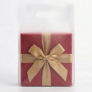 Merchandise Bags 100 Frosted Clear 9"x12" Size 1.5Mil Thick With Handles