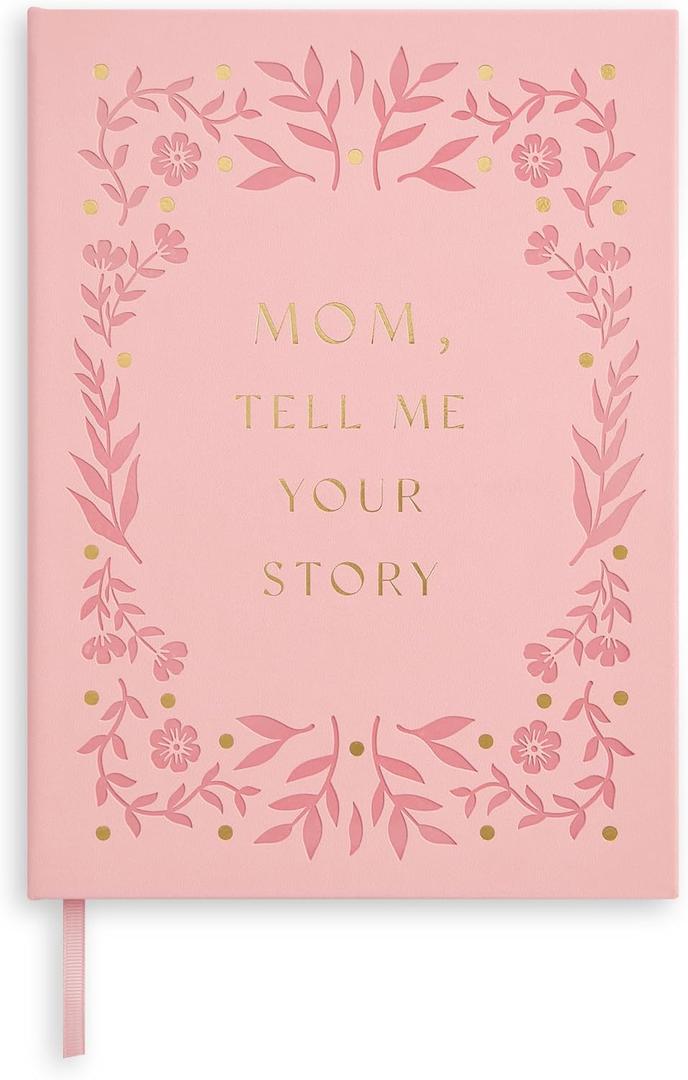 &And Per Se Mom Life Story Journal Guided Journal for Mom with 250+ Prompts, Womens Day Gift Idea, Mothers Day Birthday Christmas Gift, Linen Hardcover Keepsake Book 7.5'' x 10'' (Pink)