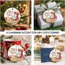 6 x Baking Christmas Ornament 2026 - Funny Gifts for Bakers, Ceramic Bake Christmas Ornament for Christmas Tree, Baker Gifts for Women Pastry Chef Friends Mom, Cute Baking Gift for Lovers