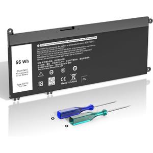 56WH 33YDH Battery Compatible with Dell Inspiron 17 7000 7778 7779 7786 7778 G3 3579 3779 G5 5587 G7 7588 15 7577 Latitude 13 3380 14 3490 15 3590 3580 99NF2 PVHT1 P72F P30E 81PF3 081PF3