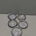 5 Pack 20 oz Skinny Tumbler Replacement Lids Plastic Splash Covers tops for 20 oz coffee cup lids Clear Cup Covers for 2.64 Inch Mouth Tumbler Cooler