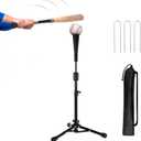 23.5 to 39.76 Inches Baseball Tee for Kids, Batting Tees for Baseball with Carry Bag, Portable Stable Tanner Tee, Baseball Training Equipment Aged 5-12, Softball Tee for Batting and Hitting