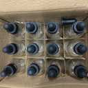 12 Pack, 2 oz Glass Eye Dropper Bottles w/ 3 Stainless Steel Funnels & 1 Long Pipette Dropper & 24 Labels - 60ml Clear Tincture Bottles for Essential Oils, Liquids - Leakproof Travel Essential Bottles