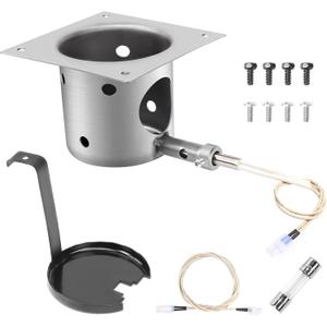 Hisencn Fire Burn Pot and D2 Hot Rod Igniter Kit for Traeger Pro 575 & 780, Ironwood 650 & 885, Timberline 850 DC &1300 DC Wood Pellet Grills with D2 Direct Drive and WiFIRE Technology