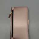 COBEAR for iPhone 17 Case Wallet, Pu Leather Flip Phone Case with Wrist Strap, Zipper Pocket, Kickstand, Women Men Phone Wallet Case with Card Holder for iPhone 17,Rose Gold