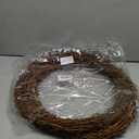 2pcs 16inch Large Natural Grapevine Wreath Rings Rattan Vine Branch Wreath Hoop for DIY Craft Christmas Easter Holiday Decoration Seasonal Decors (2pcs 40cm/16inch)