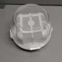 Cabilock Display Storage Box Cake Containers Carriers with Dome Lids and Cake Boards Clear Cake Boxes Cover Cake Holder Display Containers for Cakes, Muffins Dessert, White Plastic Cake Containers