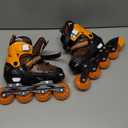 Nattork Adjustable Inline Skates for Kids Boys & Girls, Blue Black Red with Light up Wheels, Youth Blade Roller Skating for Beginners Ages 3-15