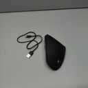 Bluetooth and 2.4G (2-in-1) Rechargeable Wireless Mouse, Ergonomic Vertical Design, 1000/1200/1600 DPI, 6 Silent Buttons, for Laptop, Computer, PC, MacBook, Chromebook-Black