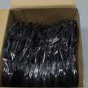 12 Pcs Cheer Snack Bags for Team Gifts Cheerleader Goodie Treat Candy Pouch Bags Transparent PVC Waterproof with Zipper Party for Adult Cheerleading Teammates Party Supplies (Black)