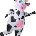 Arokibui Inflatable Cow Costume Funny Blow up Animal Costume Cow Suit for Cosplay Party Christmas Halloween Parade Carnival Festiva Suit