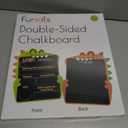 First Day of School Sign (11 x 13) - Double Sided Back to School Board, First Day of Preschool & Kindergarten Sign - Kids Chalkboard for Boys & Girls + 3 Chalk Markers