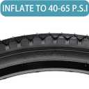 Hycline 26x2.125 Cruiser Bike Tires Set: 2-Pack 26-inch Premium Butyl Rubber High-Performance Folding Replacement Bicycle Tires for Beach Cruiser and Urban Commuting Bicycle