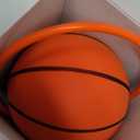 Non-Compress Size 7 (29.5) Grooved Airless Silent Basketball & Indoor Hoop & Shooting Form Trainer Gift Set - for Indoor Dribbling and Shooting Kit (Orange)