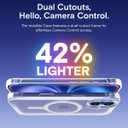 MOFT Invisible Case for iPhone 16 Plus Case, Clear MagSafe Phone Case, Dual Cutouts Frame Design with Bare-Device Feel, Anti-Yellowing Ultra-Thin Strong Magnetic Protective Phone Cover, Clear