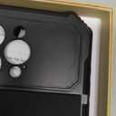 Lunivop Compatible with iPhone 15 Pro max Case Heavy Duty Protection Dustproof Built in Screen Protector Rugged Stand 360 Full Body Military Grade Metal Bumper Phone Cases (Black 2023)