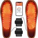 Heated Insoles Rechargeable, Foot Warmer with 5000 mAh Battery,4 Heat Settings Mobile app to Control Temperature, for Men and Women, Small Size