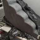 Miorun Dog Stairs for High Beds Up to 30", Extra-Tall 5-Step Dog Steps for Bed, 24.5" Tall Foam Pet Stairs for Small & Medium Dogs, Gentle Slope Cat Ramp for Bed with Washable Cover